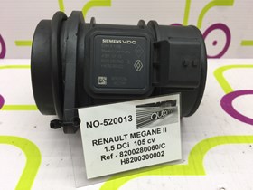 Medidor Massa de Ar Renault Megane II 1.5 105Cv de 2007 - Ref OEM :  8200280060/C